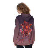Max Ombre | All-Over Print Women's Pullover Hoodie